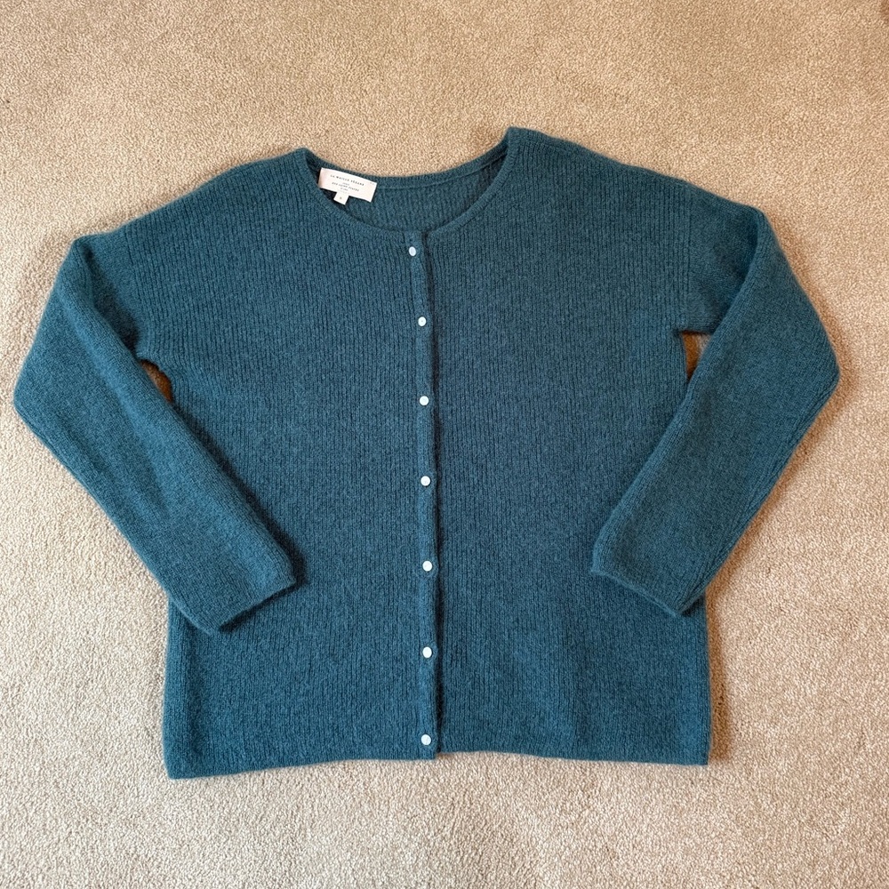 Sezane Gaspard Cardigan in Sage